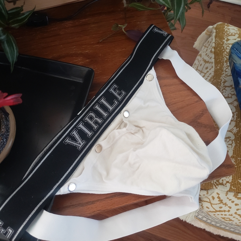 Virile button pouch jockstrap